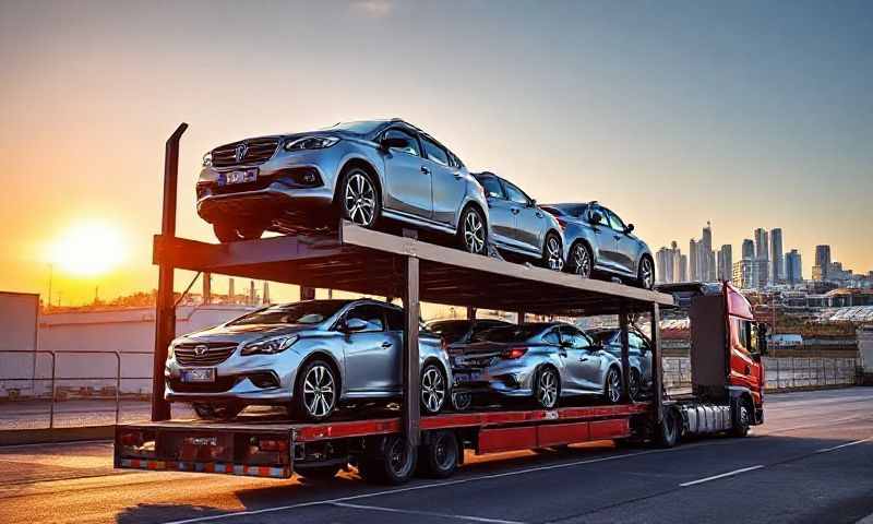 Car transporter in South Glamorgan