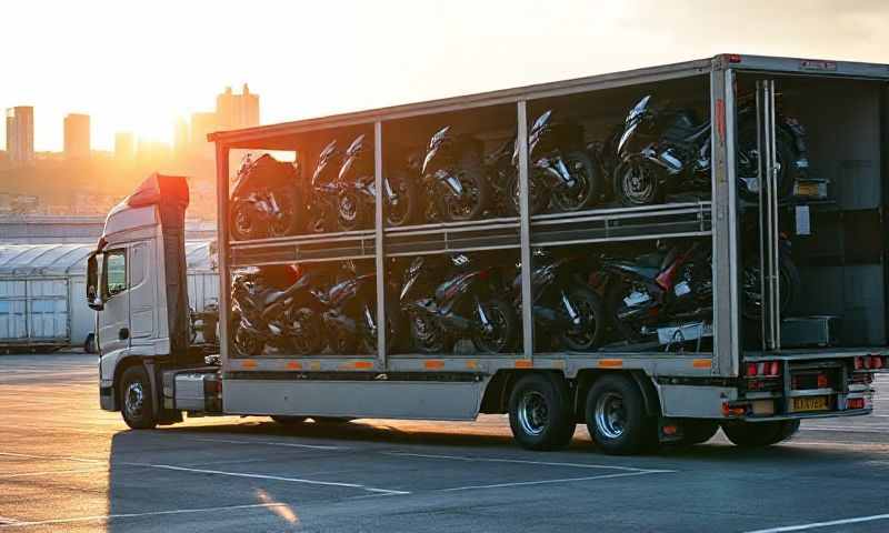 Motorcycle transporter in South Glamorgan