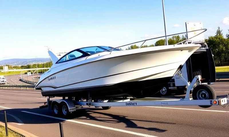 Boat transporter in South Lanarkshire