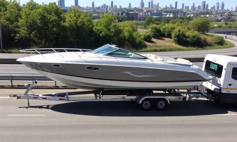 Boat transporter in South Yorkshire