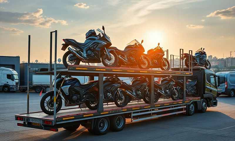 Motorcycle transporter in South Yorkshire