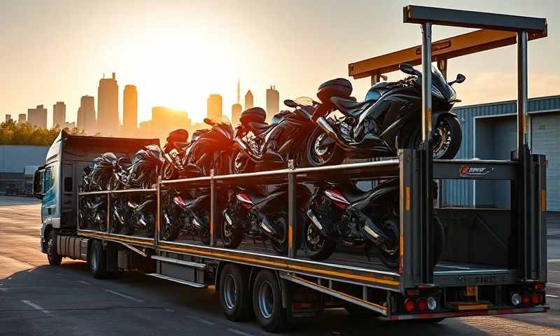 Wath-upon-Dearne, South Yorkshire motorcycle transporter