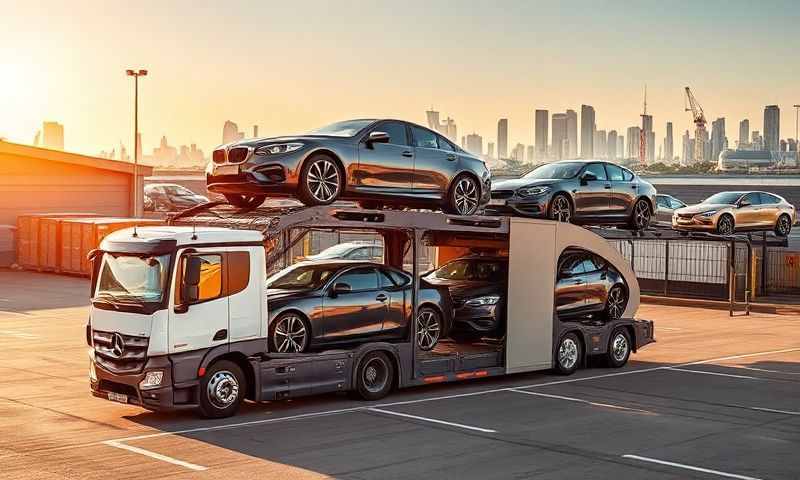 Car transporter in Lowestoft, Suffolk