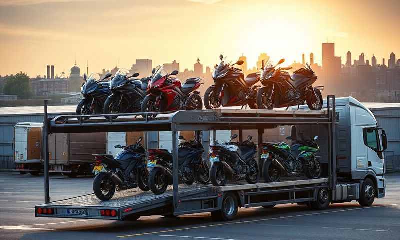 Motorcycle transporter in Redhill, Surrey