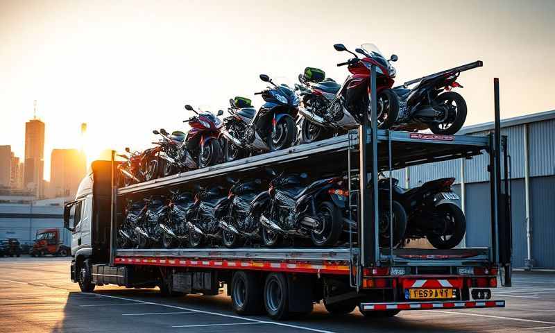 Walton-on-Thames, Surrey motorcycle transporter