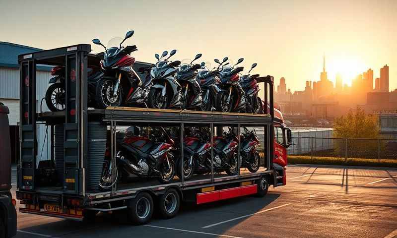 Motorcycle transporter in Woking, Surrey