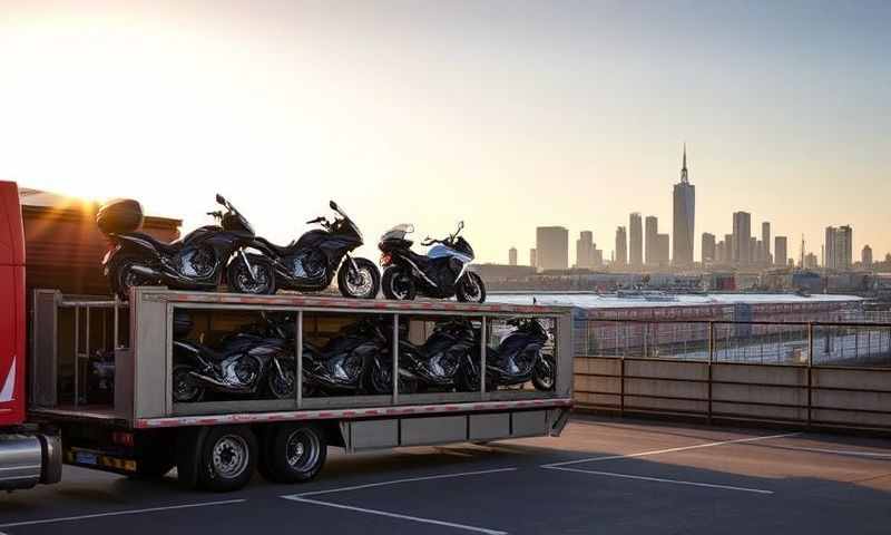 South Shields, Tyne and Wear motorcycle transporter