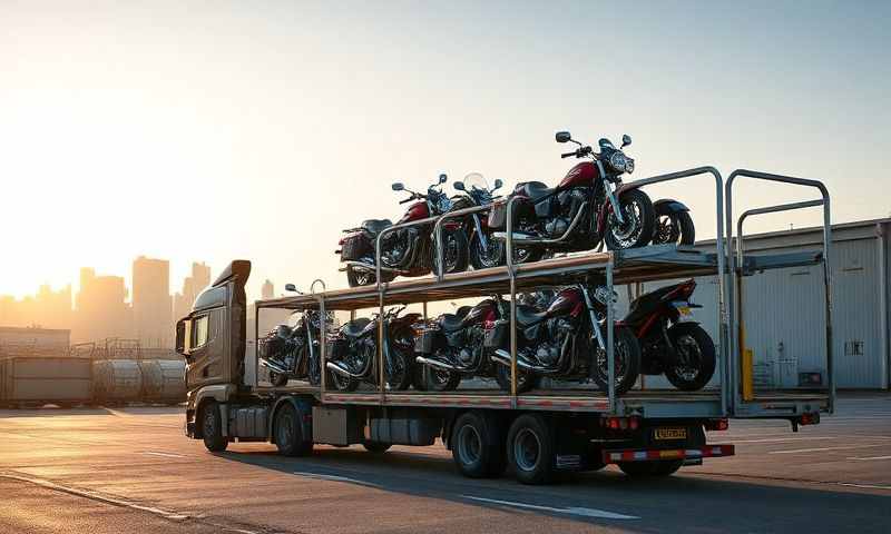 Motorcycle transporter in Wallsend, Tyne and Wear