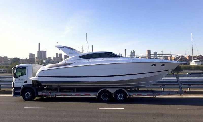 Boat transporter in Washington, Tyne and Wear