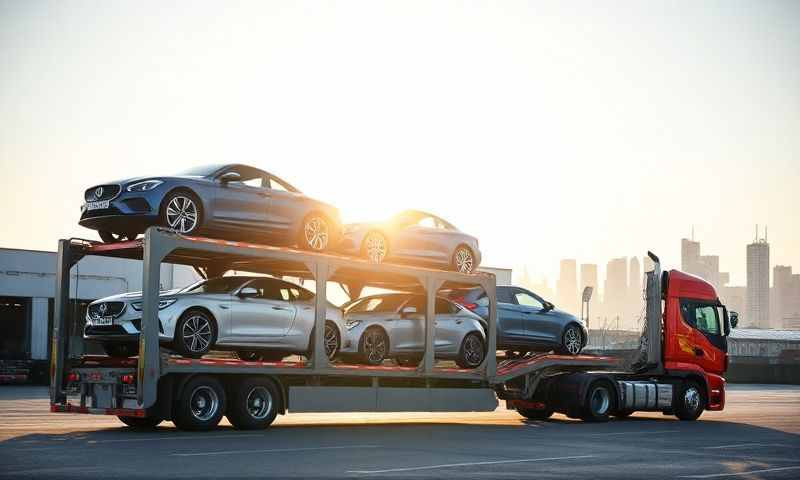 Car transporter in Whitley Bay, Tyne and Wear