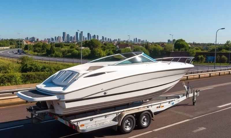 Boat transporter in Warwickshire