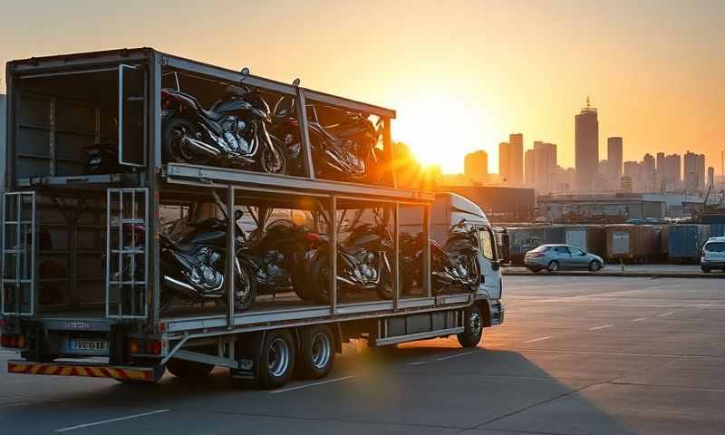 Port Talbot, West Glamorgan motorcycle transporter