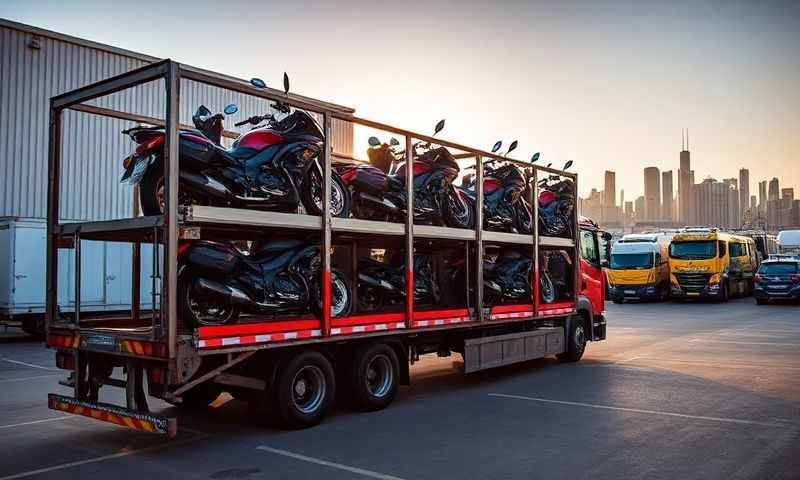 Motorcycle transporter in Swansea, West Glamorgan