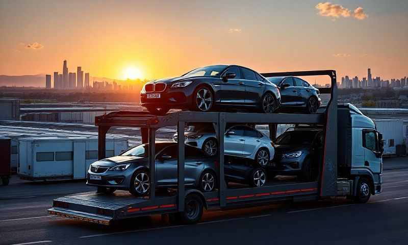 Car transporter in West Lothian