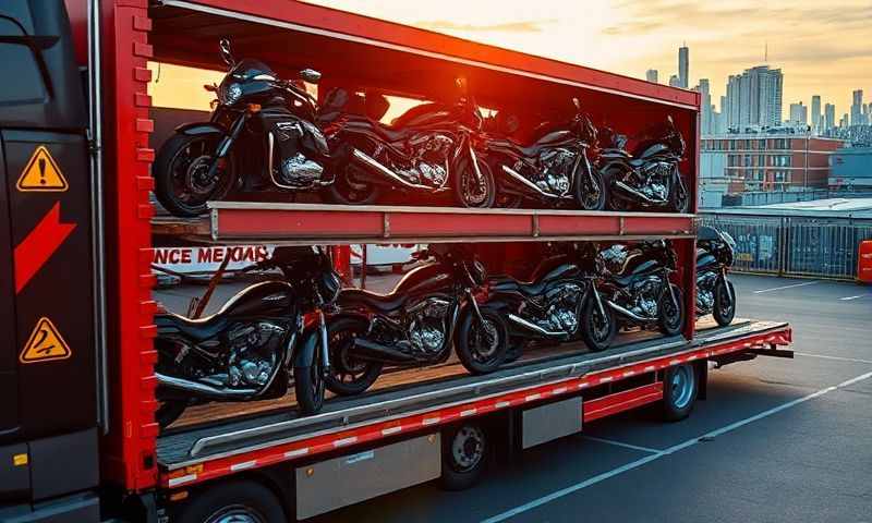 Bloxwich, West Midlands motorcycle transporter