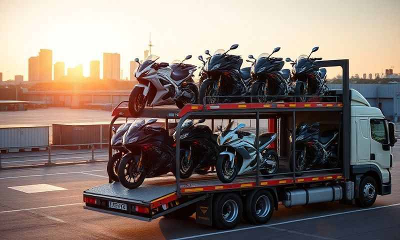 Motorcycle transporter in Bloxwich, West Midlands