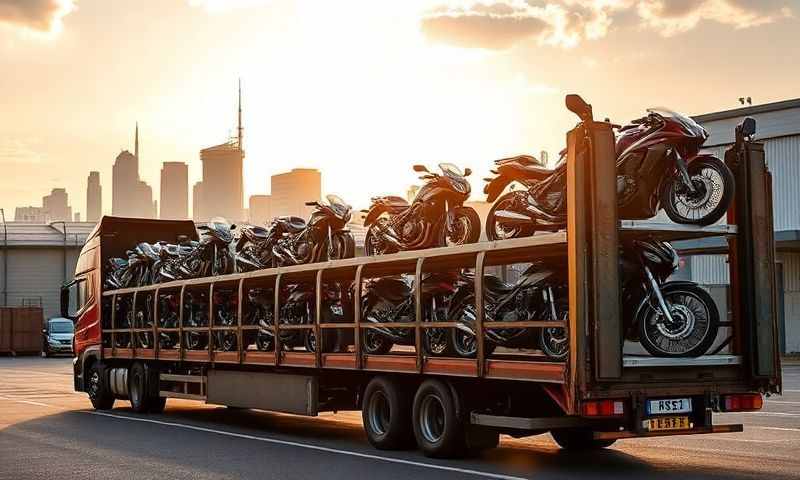 Dudley, West Midlands motorcycle transporter