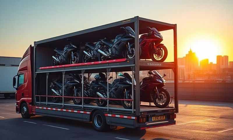 Smethwick, West Midlands motorcycle transporter