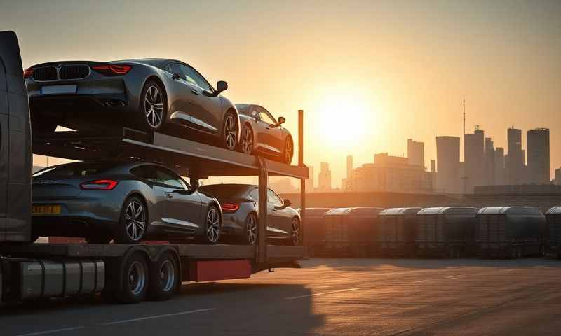 Car transporter in Tipton, West Midlands