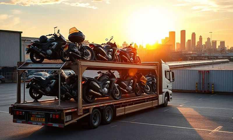 Tipton, West Midlands motorcycle transporter