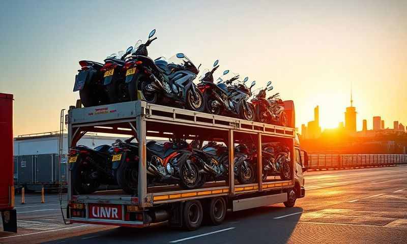 Motorcycle transporter in Tipton, West Midlands