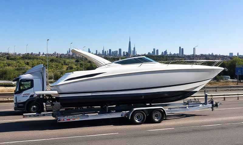 Boat transporter in West Yorkshire