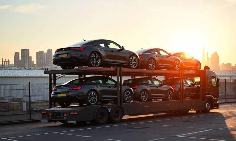 Car transporter in West Yorkshire