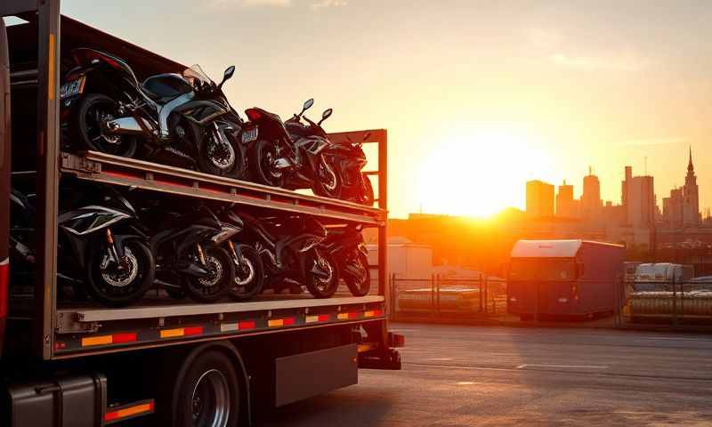 Motorcycle transporter in Bradford, West Yorkshire