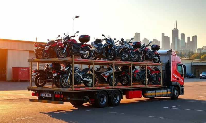 Castleford, West Yorkshire motorcycle transporter