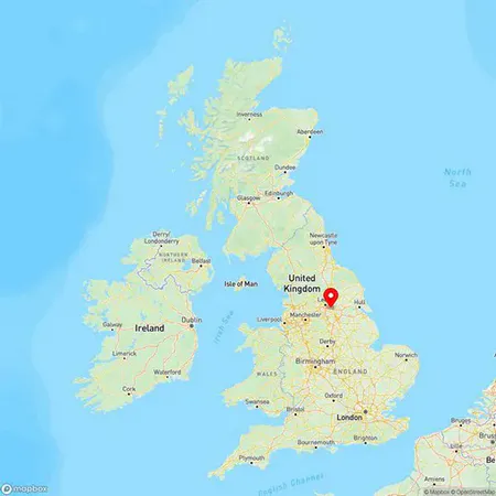Map of Castleford, West Yorkshire, United Kingdom
