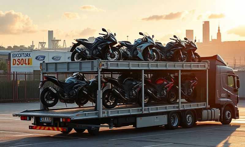 Motorcycle transporter in Huddersfield, West Yorkshire