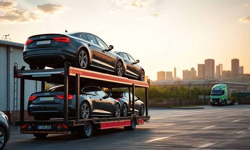 Car transporter in Wiltshire