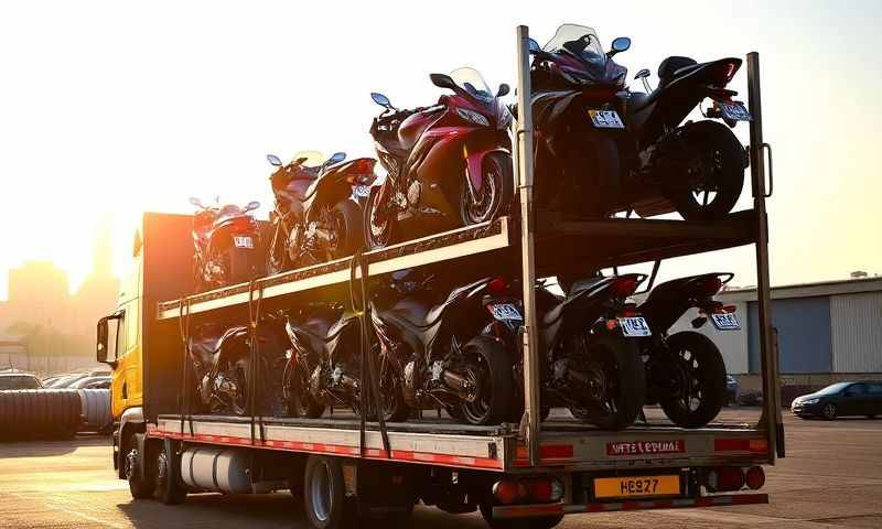 Motorcycle transporter in Wiltshire