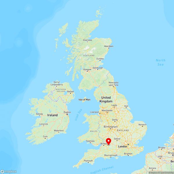 Map of Chippenham, Wiltshire, UK