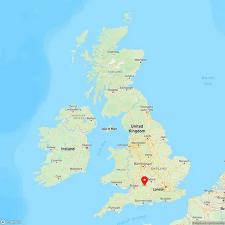 Map of Swindon, Wiltshire, United Kingdom