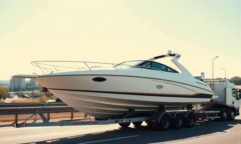 Boat transporter in Worcestershire