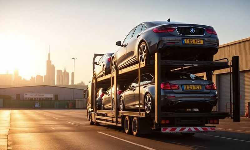 Car transporter in Worcestershire