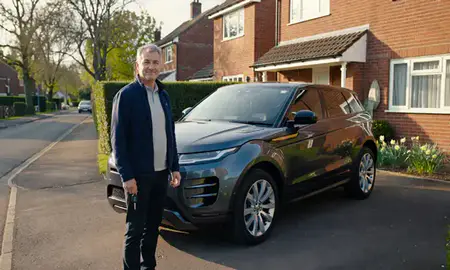 Car delivered to a driveway in Kidderminster, Worcestershire, United Kingdom