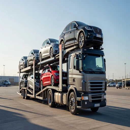 Car transporter carrier in Clifton, New Jersey