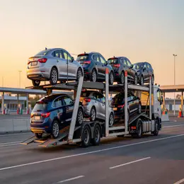 Car transporter carrier in Kingsport, Tennessee