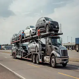 Car transporter carrier in Kihei, Hawaii