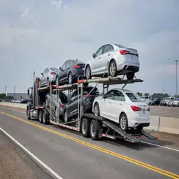 Car transporter carrier in Kihei, Hawaii