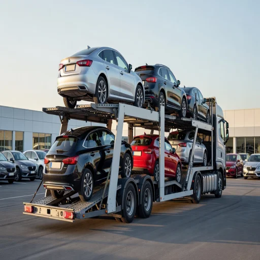 Car transporter carrier in Clifton, New Jersey