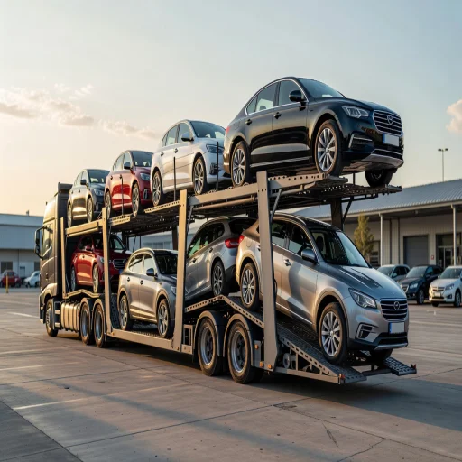 Car transporter carrier in Clifton, New Jersey