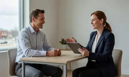 Customer discussing car shipping options in Athens, Alabama, United States