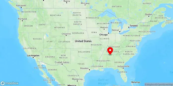 Map of Athens, Alabama, United States