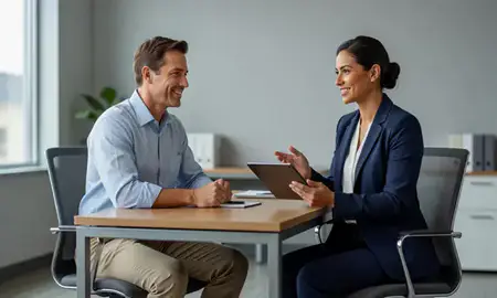 Customer discussing car shipping options in Dothan, Alabama, United States