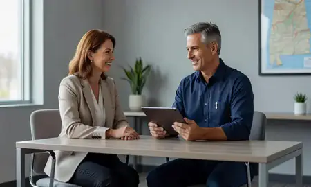Customer discussing car shipping options in Enterprise, Alabama, United States