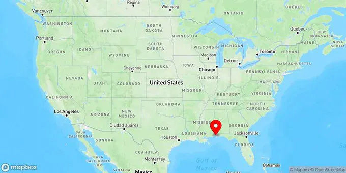 Map of Fairhope, Alabama, United States