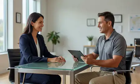 Customer discussing car shipping options in Florence, Alabama, United States